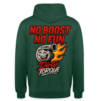 DirtyTorque No Boost No Fun Hoodie Unisex - Flaschengrün