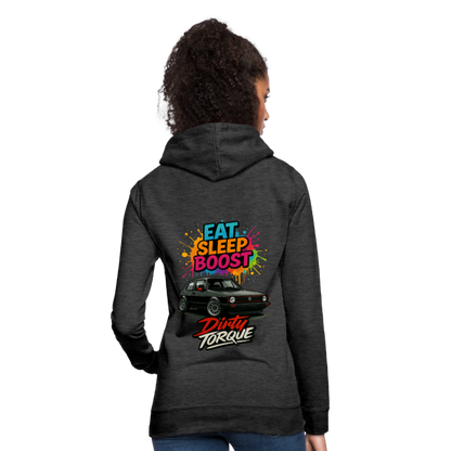 DirtyTorque Eat Sleep Boost Frauen Hoodie - Anthrazit