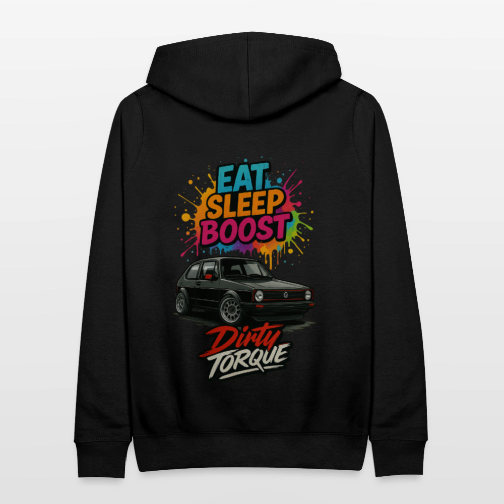 DirtyTorque Eat Sleep Boost Frauen Hoodie - Schwarz
