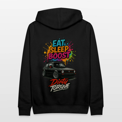 DirtyTorque Eat Sleep Boost Frauen Hoodie - Schwarz