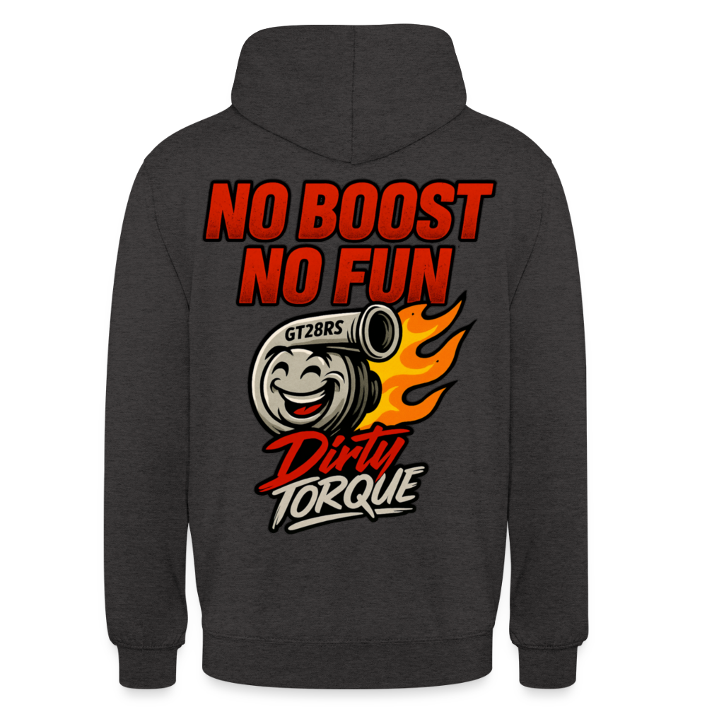DirtyTorque No Boost No Fun Hoodie Unisex - Anthrazit