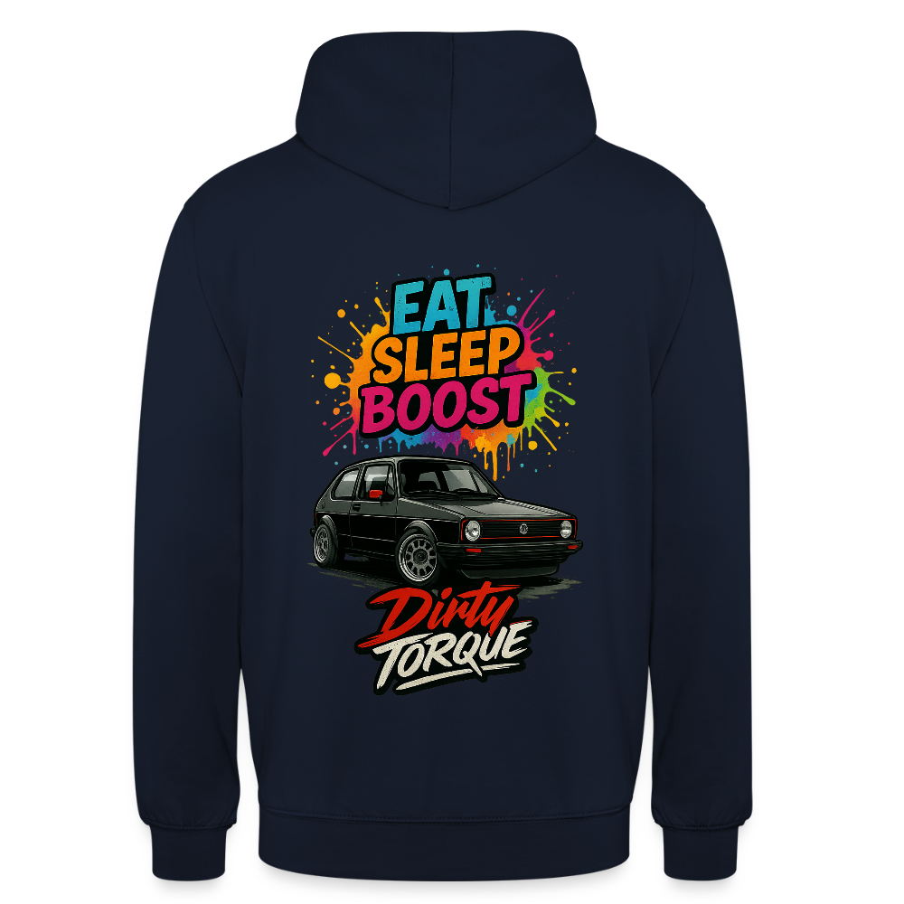 DirtyTorque Eat Sleep Boost Hoodie Unisex - Navy