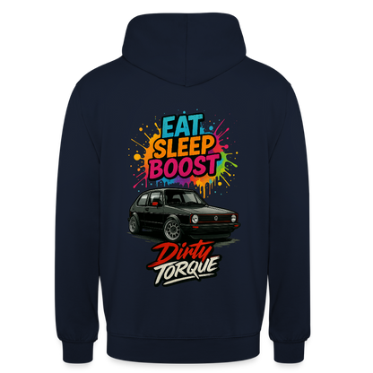 DirtyTorque Eat Sleep Boost Hoodie Unisex - Navy