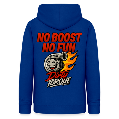 DirtyTorque No Boost No Fun Hoodie Women - Royalblau