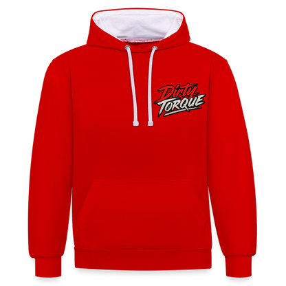 DirtyTorque Eat Sleep Drift  Premium Hoodie Unisex - Rot/Weiß