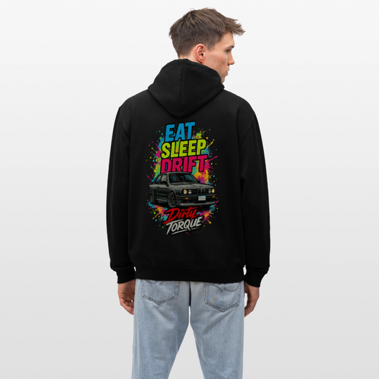 DirtyTorque Eat Sleep Drift  Premium Hoodie Unisex - Schwarz/Rot