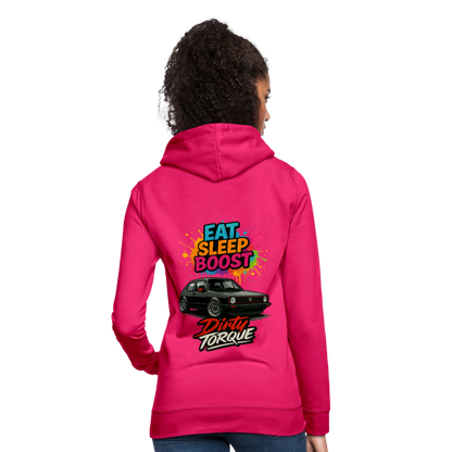 DirtyTorque Eat Sleep Boost Frauen Hoodie - dunkles Pink