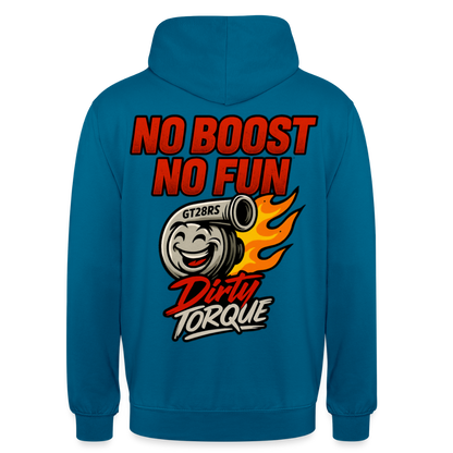 DirtyTorque No Boost No Fun Hoodie Unisex - Tiefseeblau 