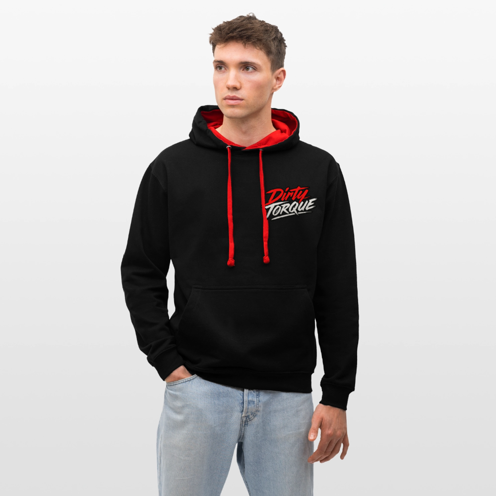 DirtyTorque Eat Sleep Drift  Premium Hoodie Unisex - Schwarz/Rot