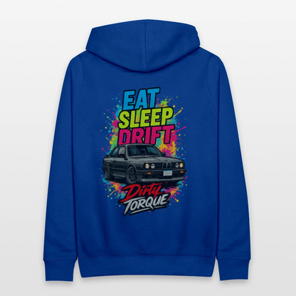 DirtyTorque Eat Sleep Drift Hoodie Women - Royalblau