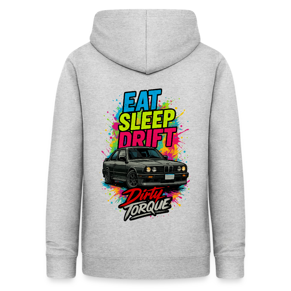 DirtyTorque Eat Sleep Drift Hoodie Women - Hellgrau meliert