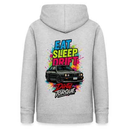 DirtyTorque Eat Sleep Drift Hoodie Women - Hellgrau meliert