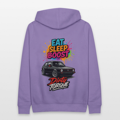 DirtyTorque Eat Sleep Boost Frauen Hoodie - Lavendel