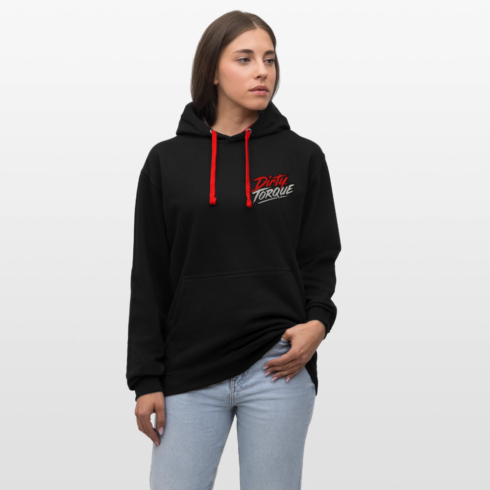 DirtyTorque E36 Drift  Premium Hoodie Unisex - Schwarz/Rot