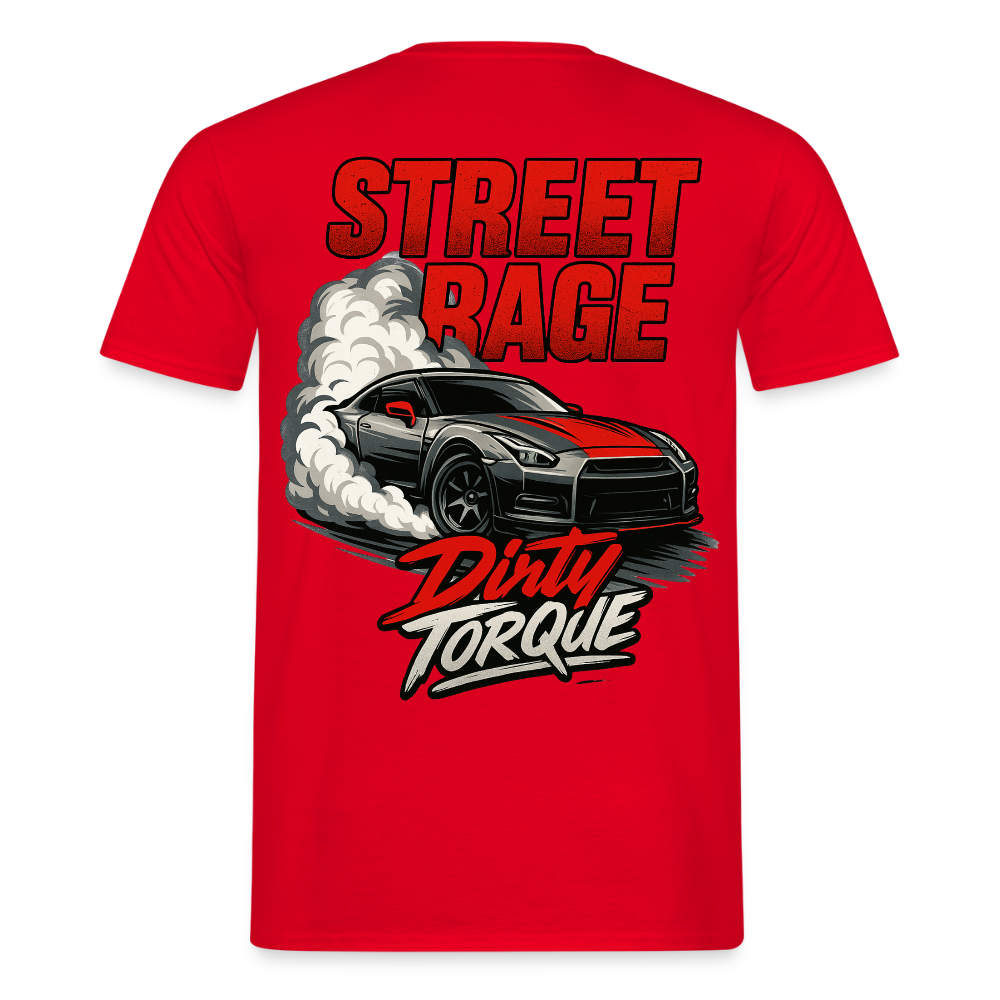 DirtyTorque Street Rage Tee Men - Rot