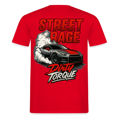 DirtyTorque Street Rage Tee Men - Rot