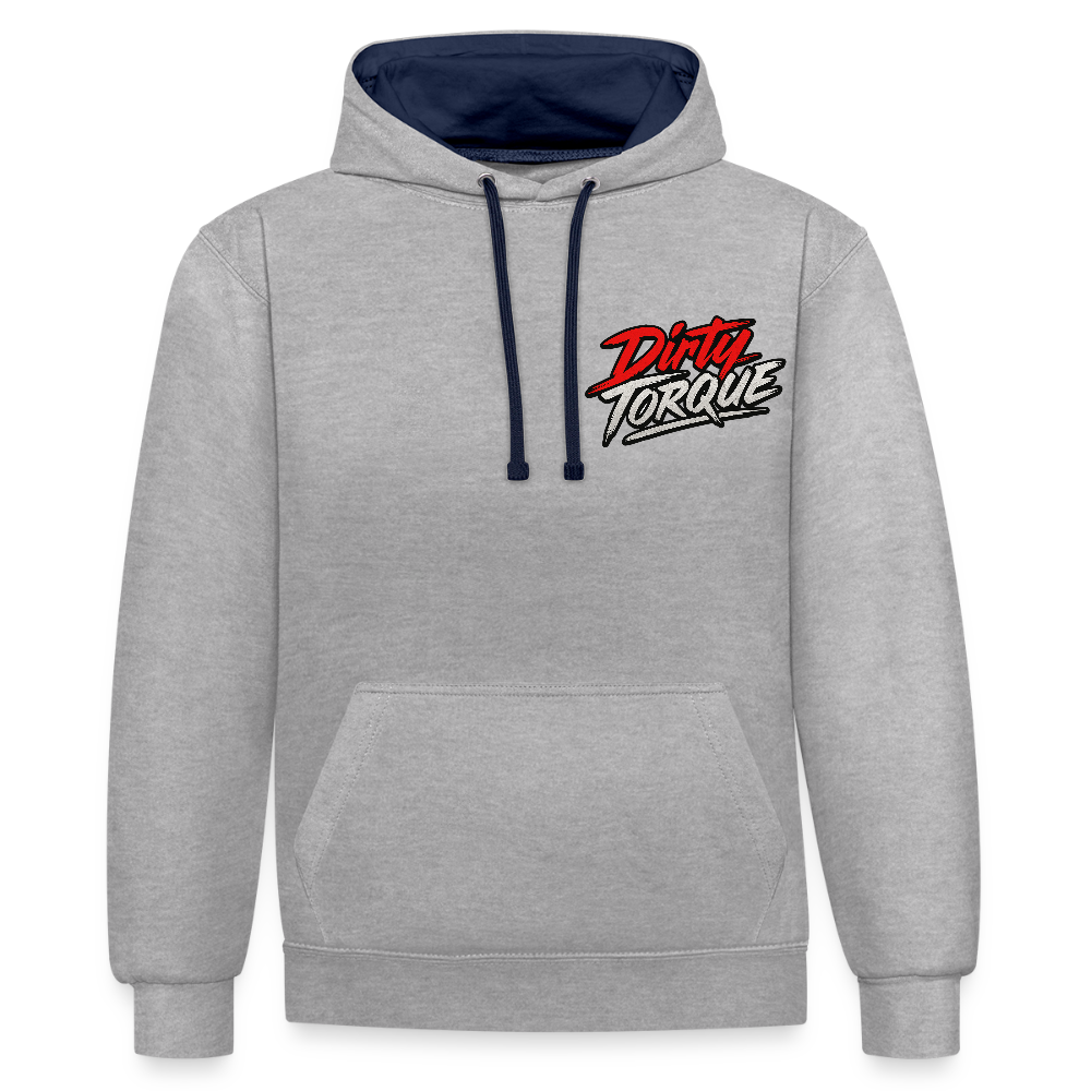 DirtyTorque E36 Drift  Premium Hoodie Unisex - Grau meliert/Navy