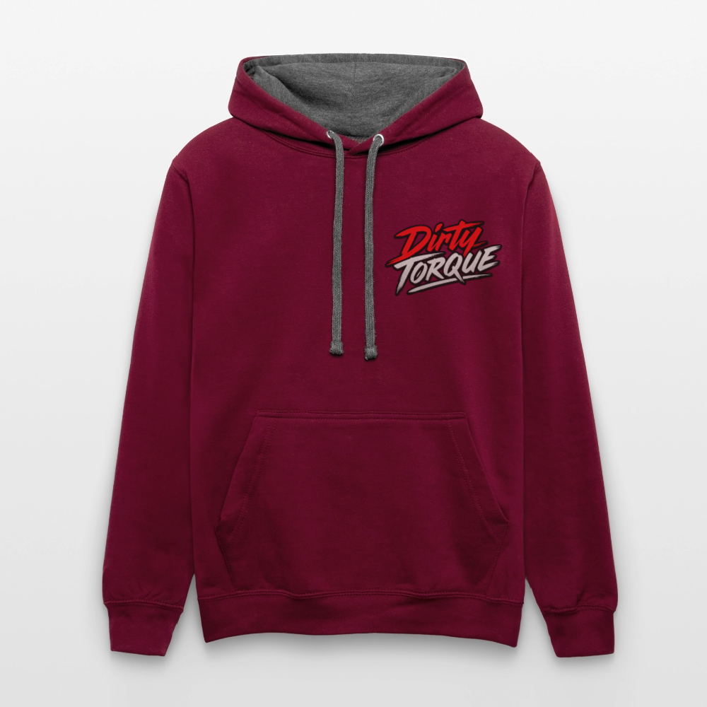 DirtyTorque Eat Sleep Drift  Premium Hoodie Unisex - Weinrot/Anthrazit