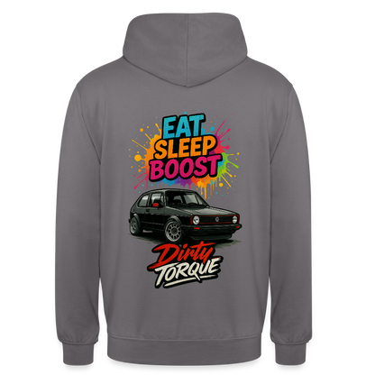 DirtyTorque Eat Sleep Boost Hoodie Unisex - Mittelgrau