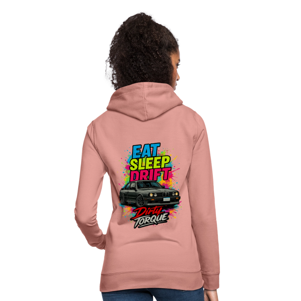 DirtyTorque Eat Sleep Drift Hoodie Women - Altrosa