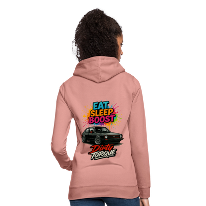 DirtyTorque Eat Sleep Boost Frauen Hoodie - Altrosa