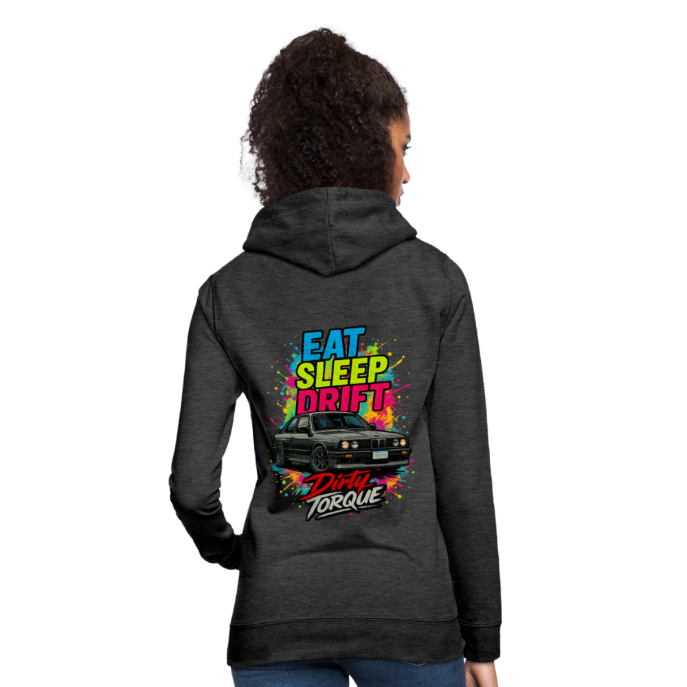 DirtyTorque Eat Sleep Drift Hoodie Women - Anthrazit