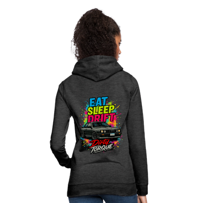 DirtyTorque Eat Sleep Drift Hoodie Women - Anthrazit
