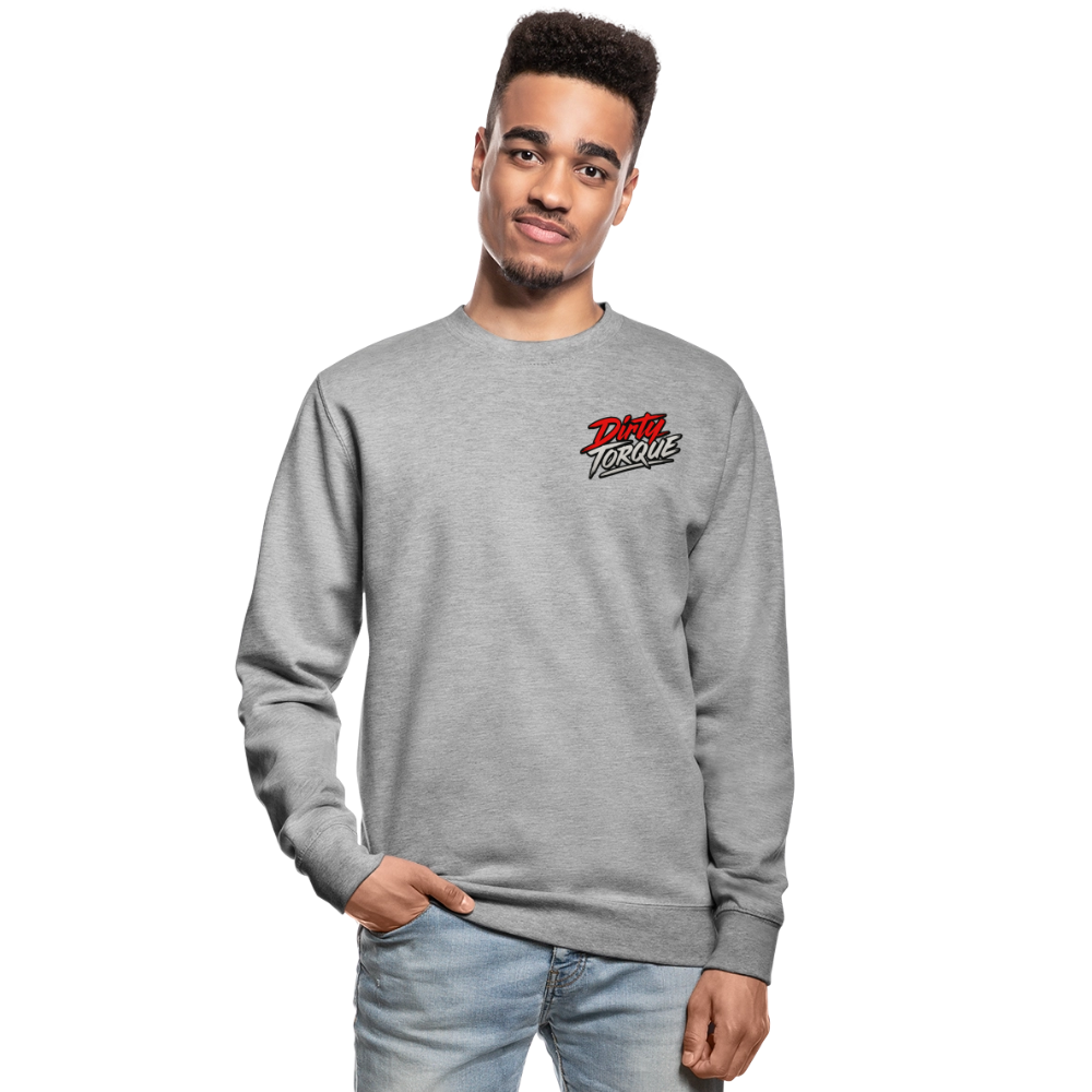 Unisex Pullover - Weißgrau meliert