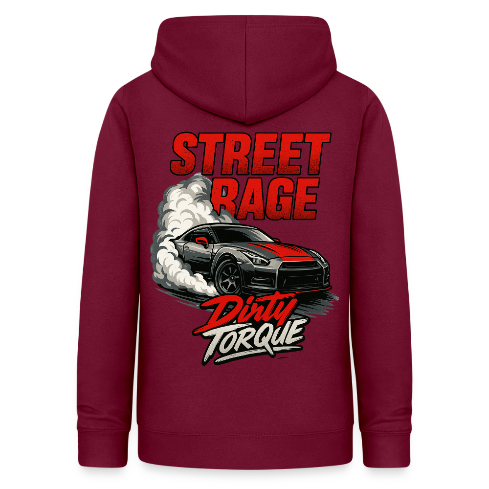 DirtyTorque Street Rage Hoodie Women - Bordeaux