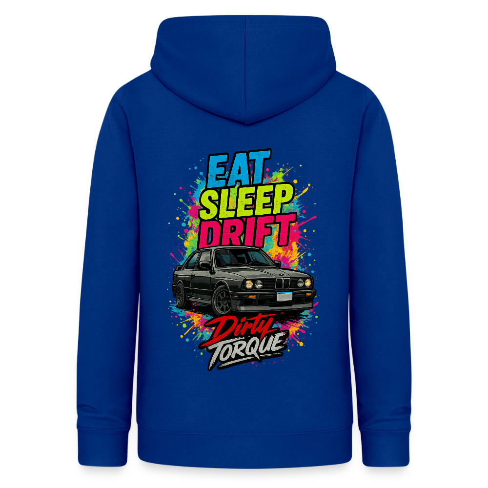 DirtyTorque Eat Sleep Drift Hoodie Women - Royalblau
