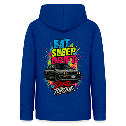 DirtyTorque Eat Sleep Drift Hoodie Women - Royalblau