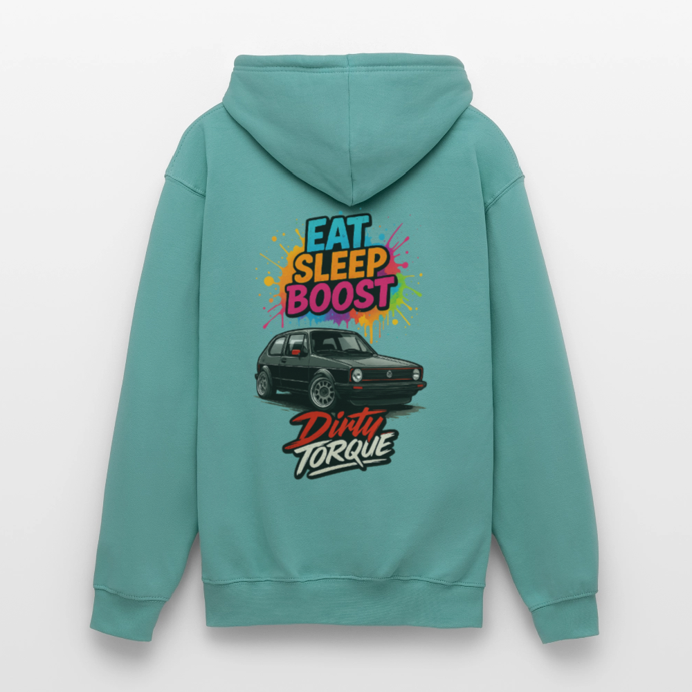 DirtyTorque Eat Sleep Boost Hoodie Unisex - Pastelltürkis