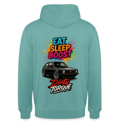DirtyTorque Eat Sleep Boost Hoodie Unisex - Pastelltürkis