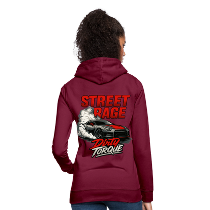 DirtyTorque Street Rage Hoodie Women - Bordeaux