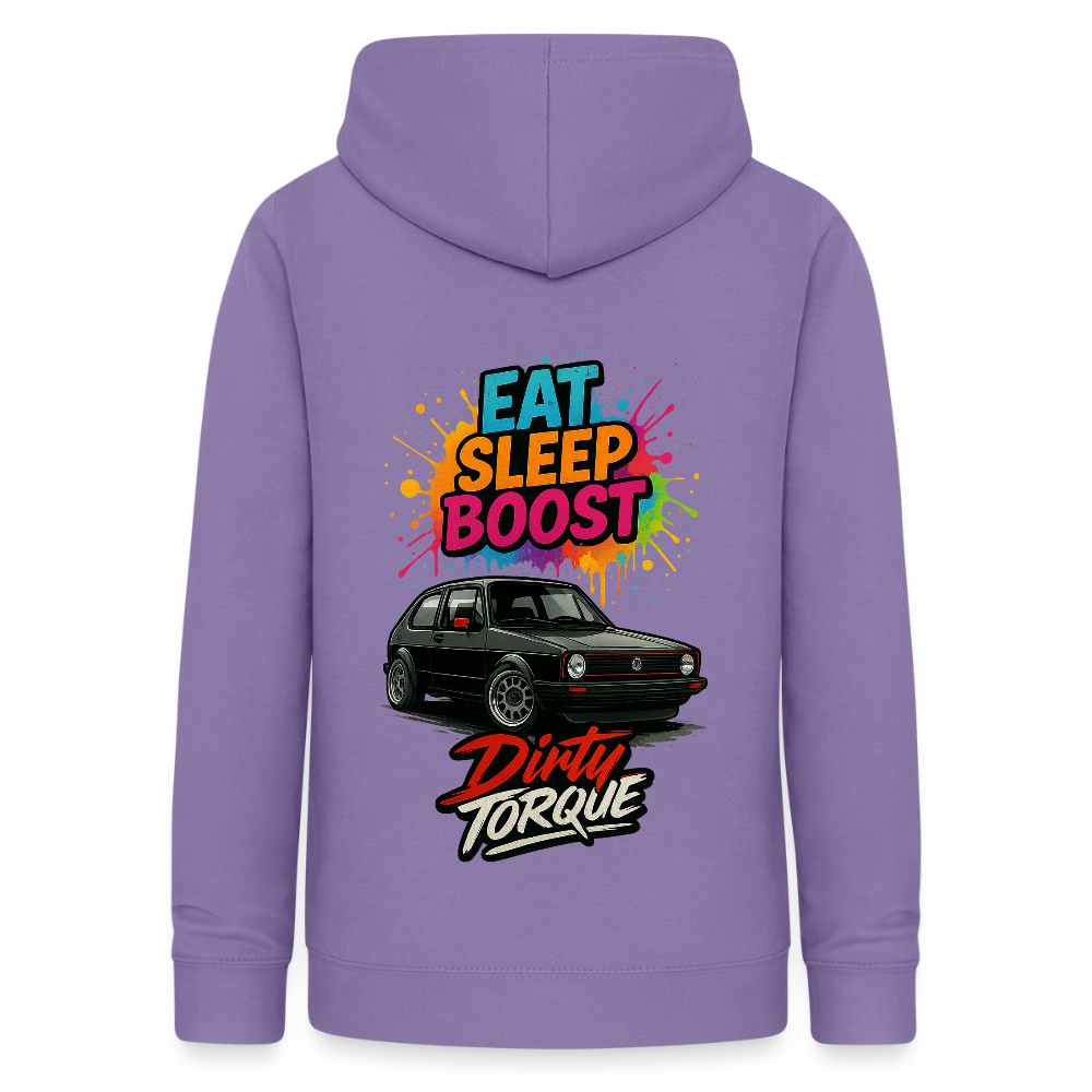 DirtyTorque Eat Sleep Boost Frauen Hoodie - Lavendel