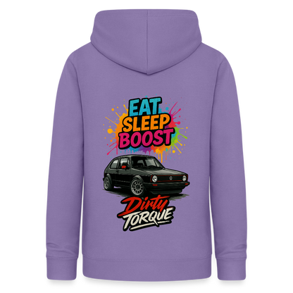 DirtyTorque Eat Sleep Boost Frauen Hoodie - Lavendel