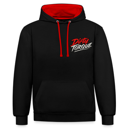 DirtyTorque Eat Sleep Drift  Premium Hoodie Unisex - Schwarz/Rot