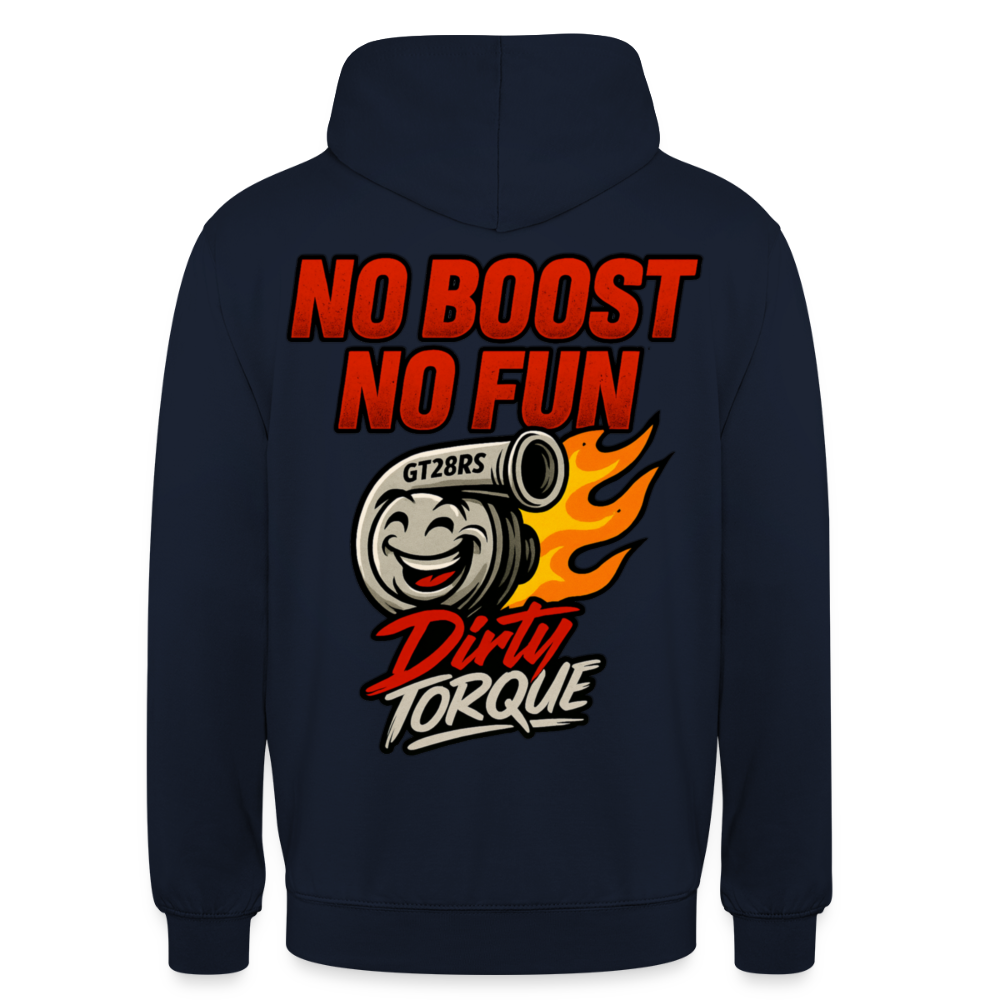 DirtyTorque No Boost No Fun Hoodie Unisex - Navy