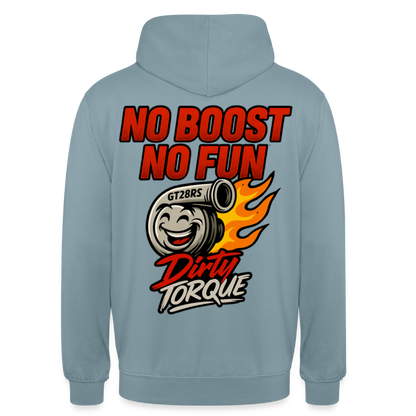 DirtyTorque No Boost No Fun Hoodie Unisex - Nebelblau