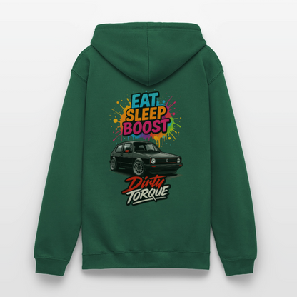 DirtyTorque Eat Sleep Boost Hoodie Unisex - Flaschengrün
