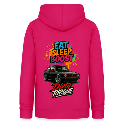 DirtyTorque Eat Sleep Boost Frauen Hoodie - dunkles Pink