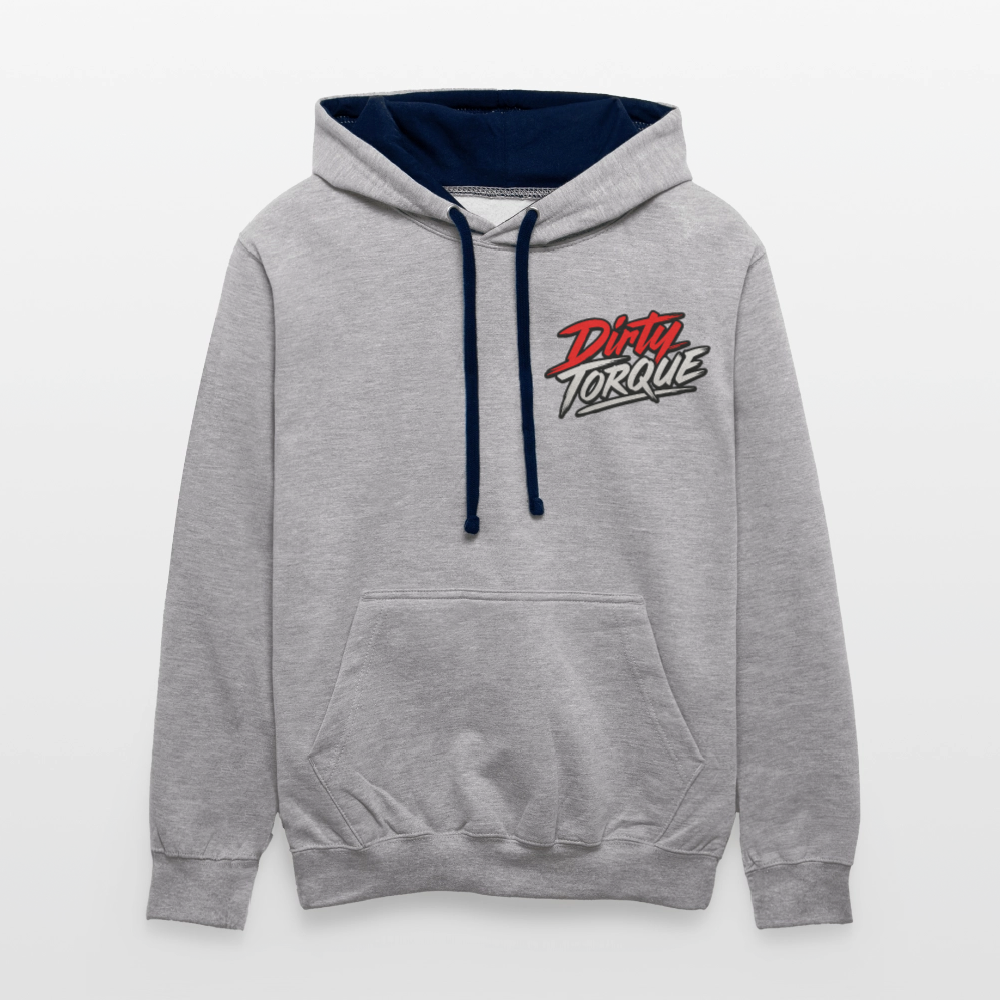 DirtyTorque E36 Drift  Premium Hoodie Unisex - Grau meliert/Navy