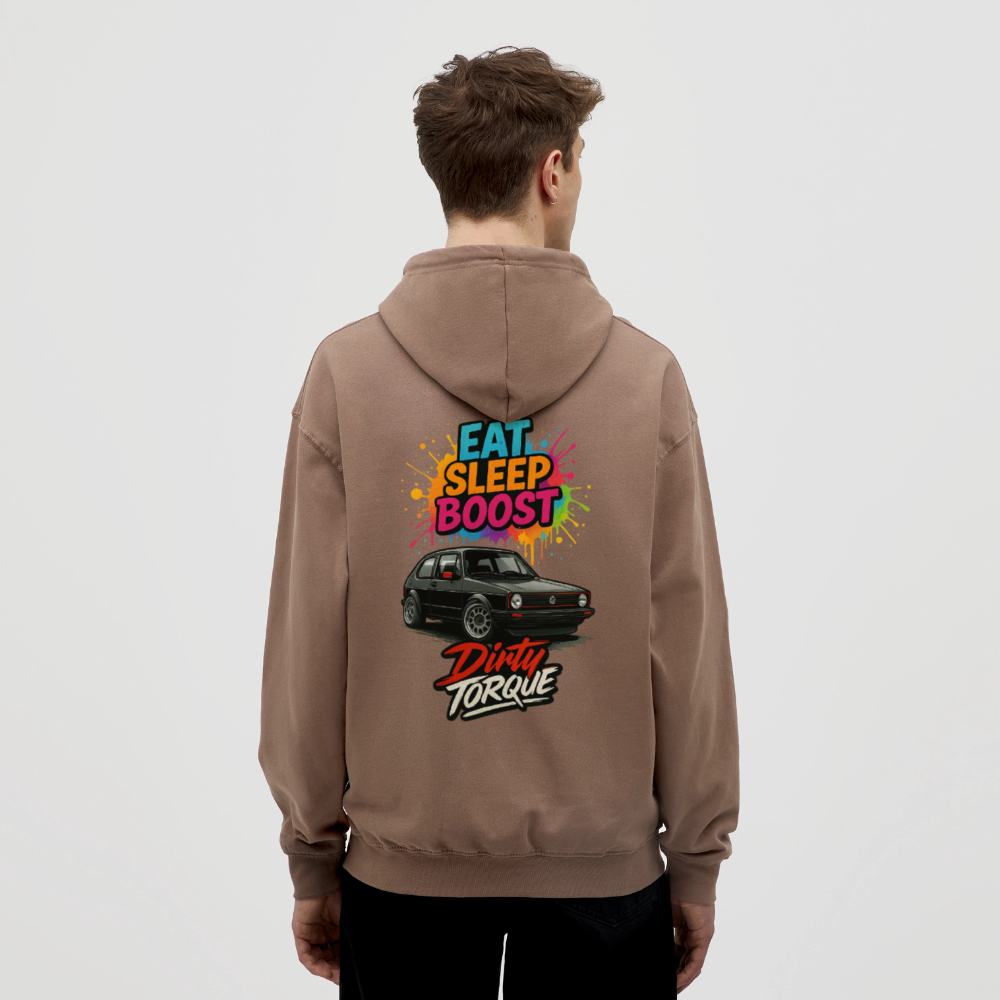 DirtyTorque Eat Sleep Boost Hoodie Unisex - Mokka