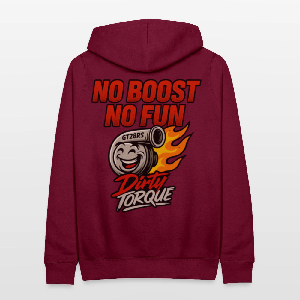 DirtyTorque No Boost No Fun Hoodie Women - Bordeaux