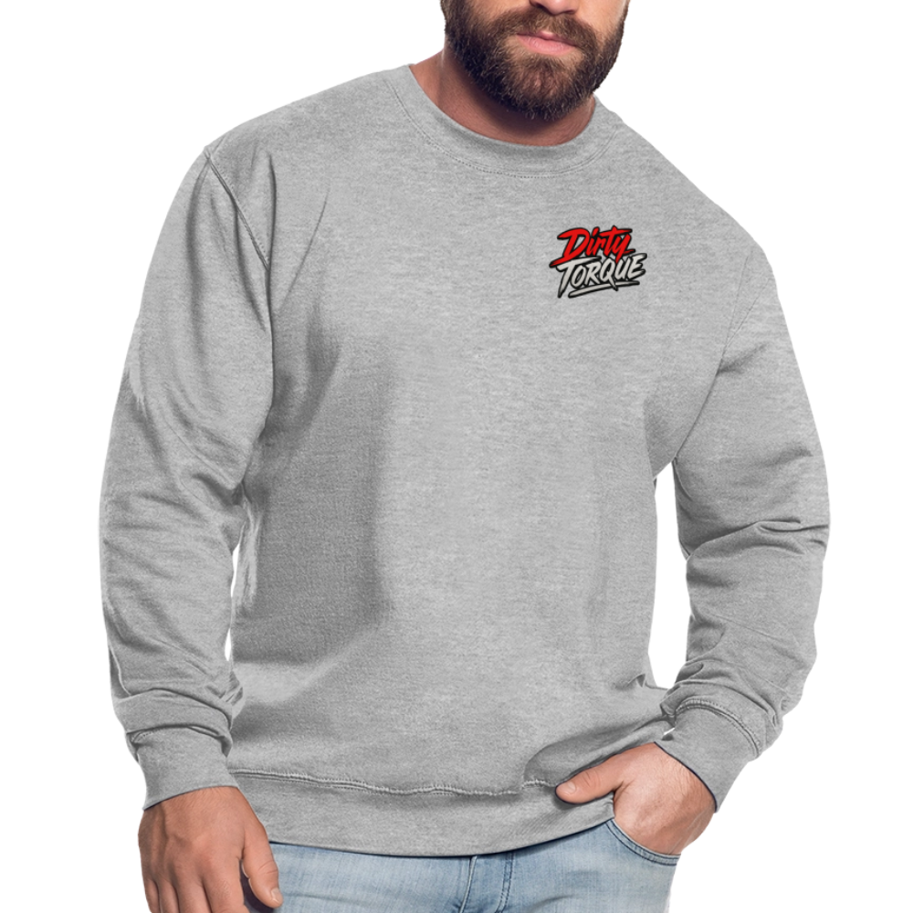 Unisex Pullover - Weißgrau meliert