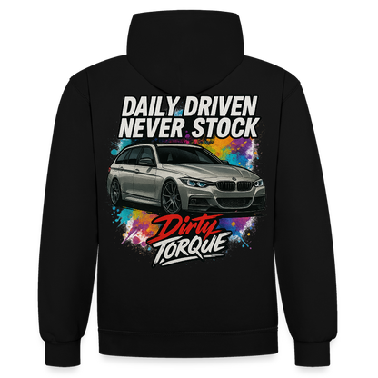 DirtyTorque Daily  Premium Hoodie Unisex - Schwarz/Grau meliert