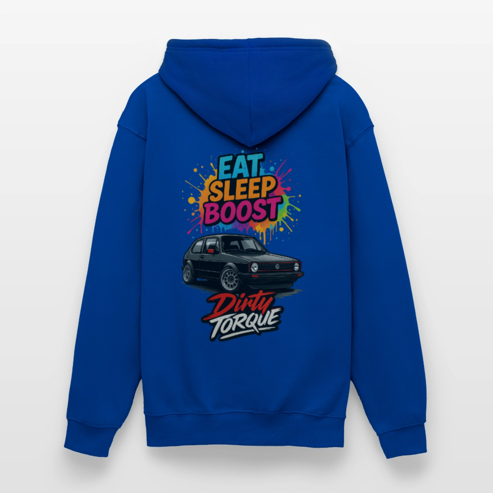 DirtyTorque Eat Sleep Boost Hoodie Unisex - Royalblau