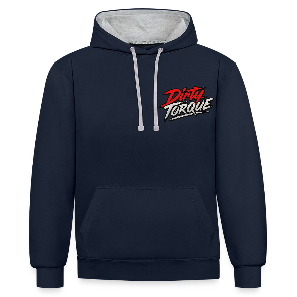 DirtyTorque E36 Drift  Premium Hoodie Unisex - Navy/Grau meliert