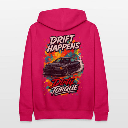 DirtyTorque E36 Drift Frauen Hoodie - dunkles Pink