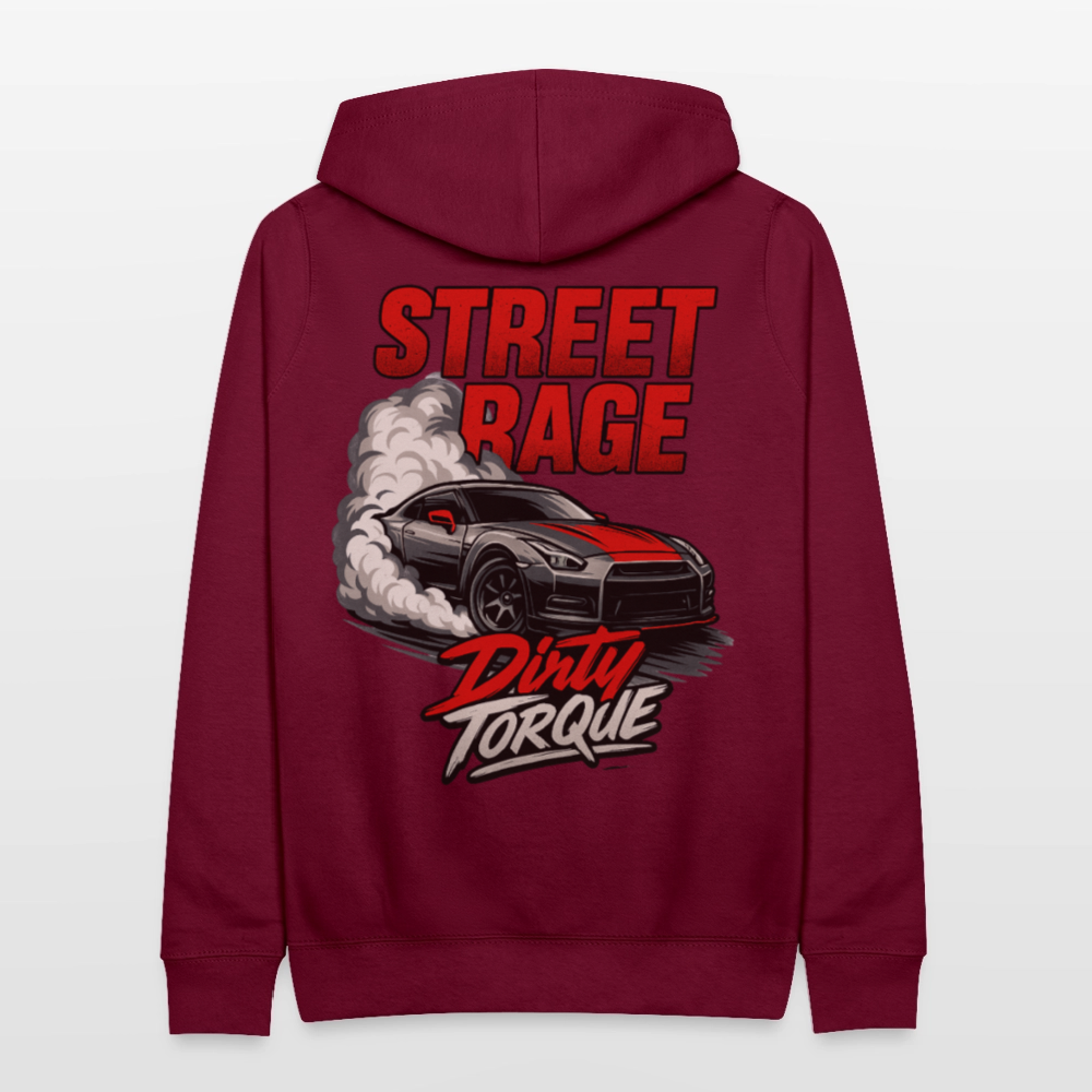 DirtyTorque Street Rage Hoodie Women - Bordeaux